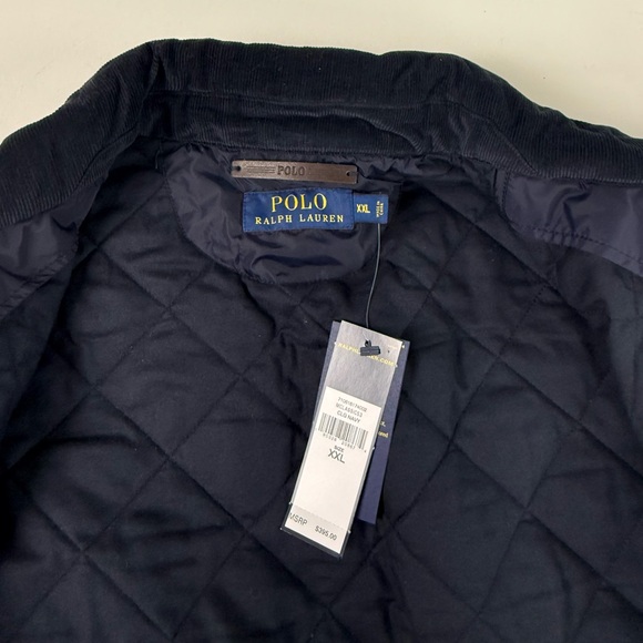 Polo Ralph Lauren Full Zip Quilted Car Coat Corduroy Collar Field Jacket NWT - Picture 8 of 13